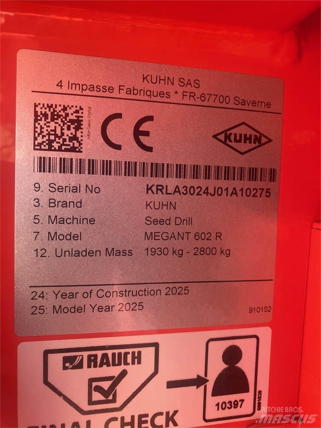 Kuhn MEGANT 602R Zaaimachines
