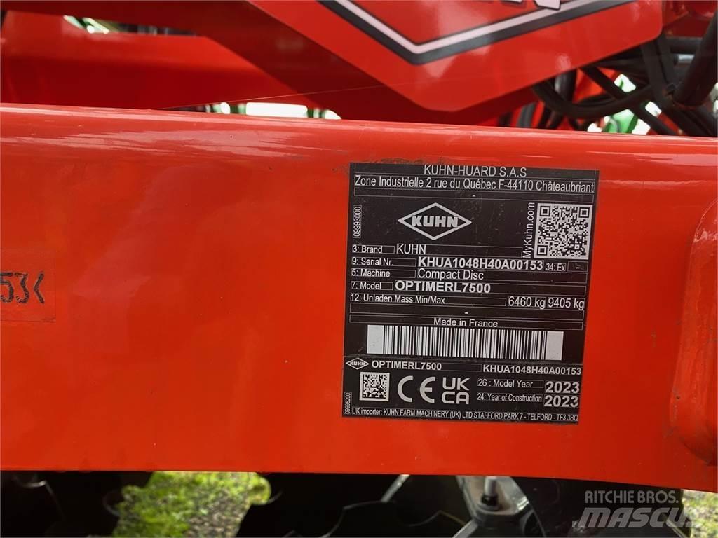 Kuhn OPTIMERL7500 Cultivatoren