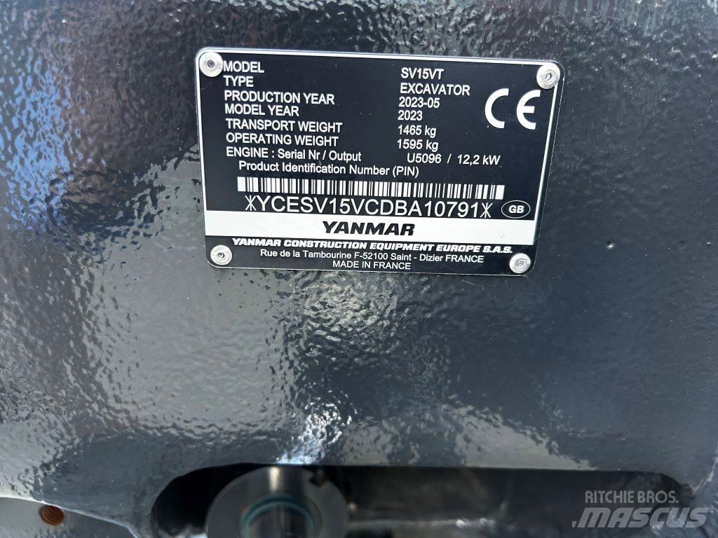 Yanmar SV15VT Midigraafmachines 7t - 12t