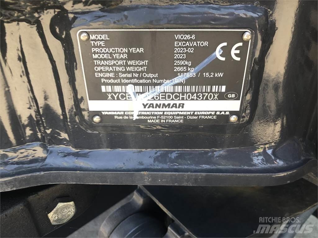 Yanmar VIO26-6 Midigraafmachines 7t - 12t