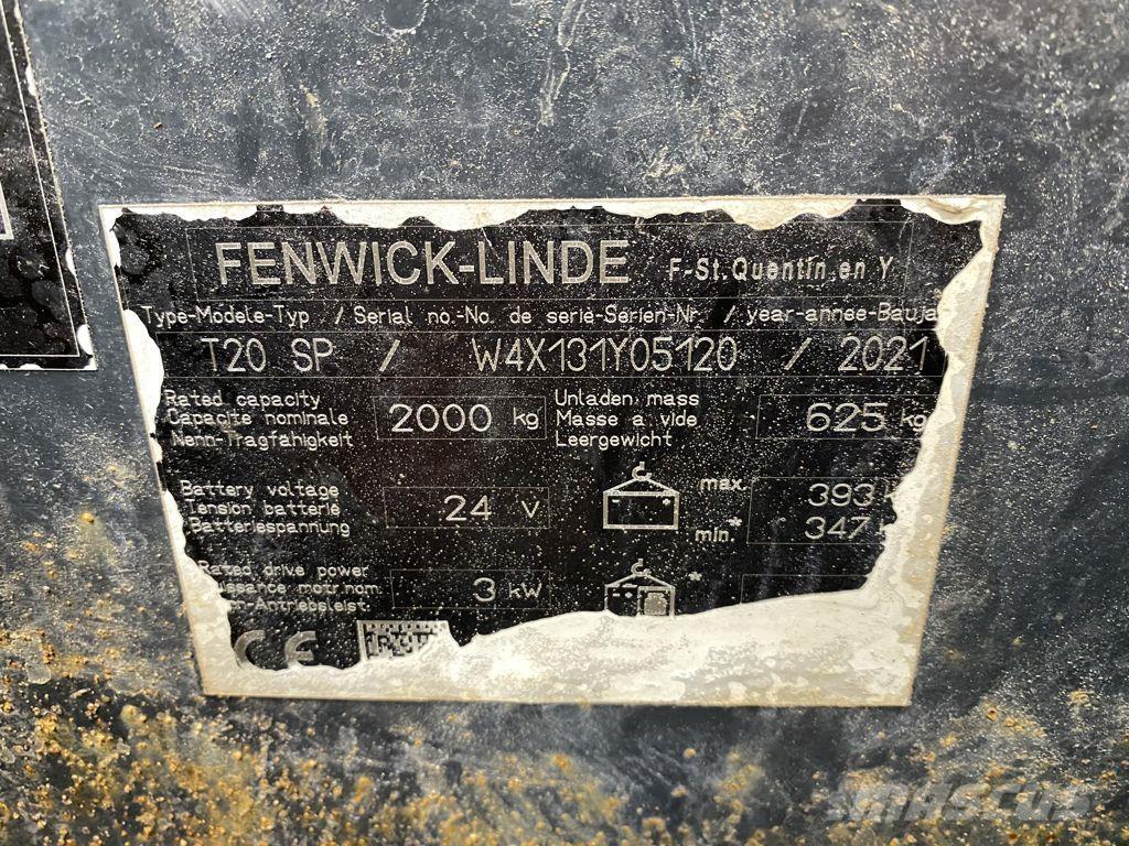 Linde T20SP Meerij pallettruck met platform