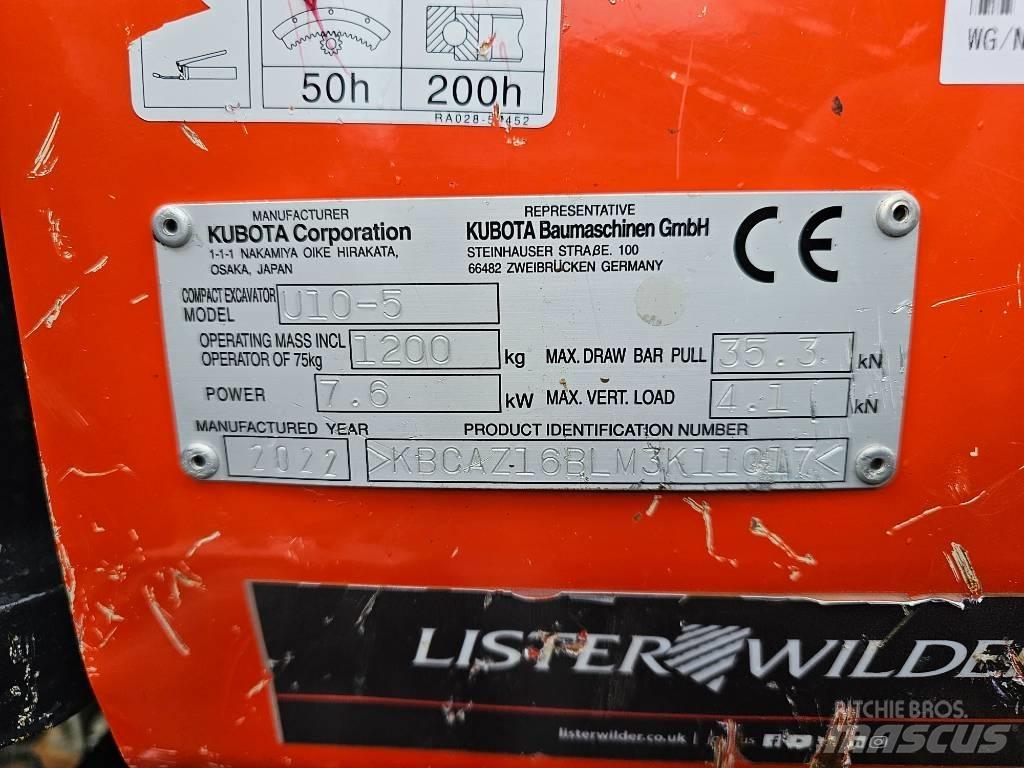 Kubota U 10 Minigraafmachines < 7t