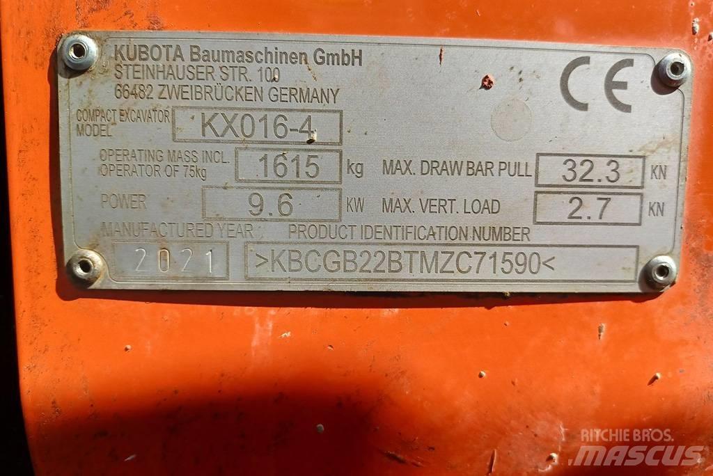 Kubota KX016-4G Minigraafmachines < 7t