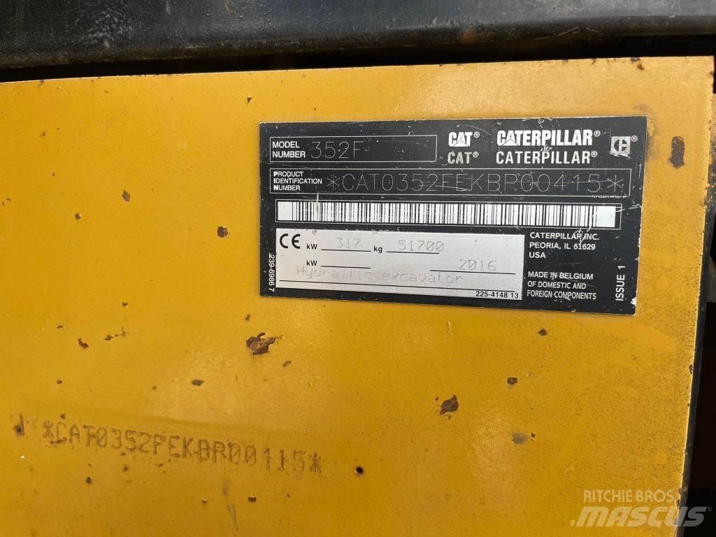 CAT 352FL Rupsgraafmachines