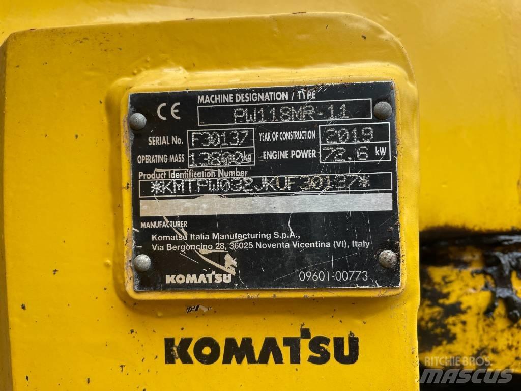 Komatsu PW 118 Wielgraafmachines