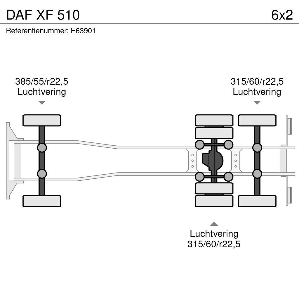 DAF XF 510 Chassis met cabine