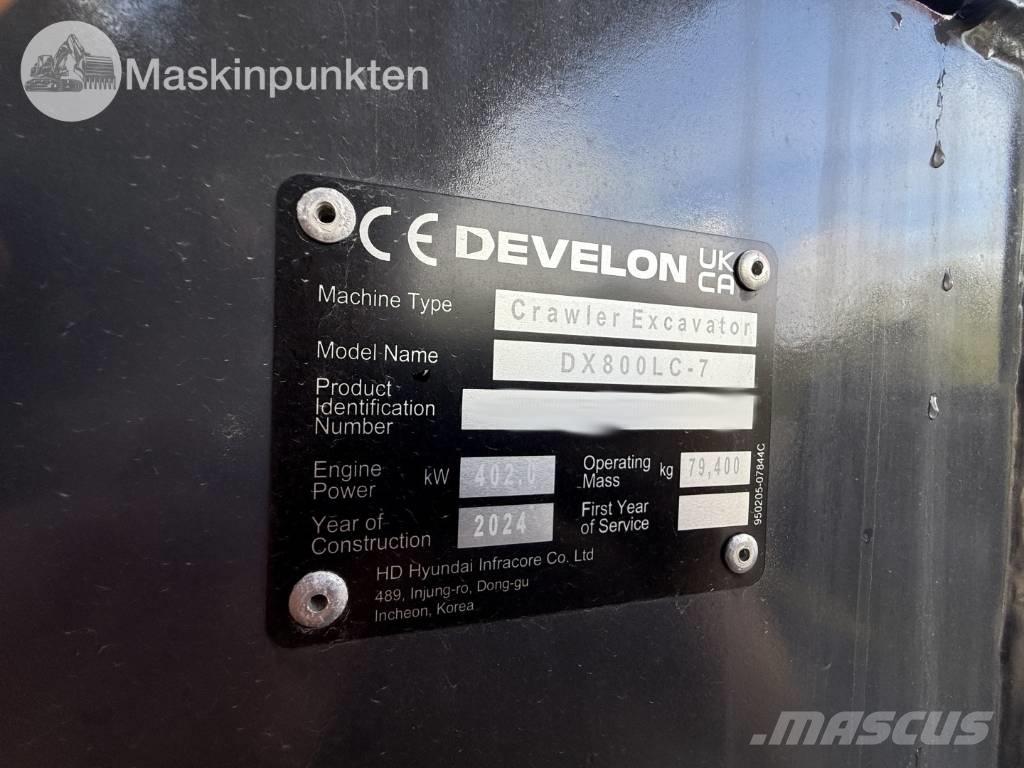 Develon 800 LC Rupsgraafmachines
