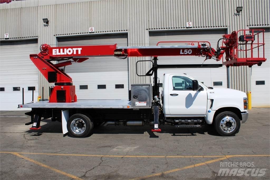 Elliott L50 Vlakke laadvloer met kraan