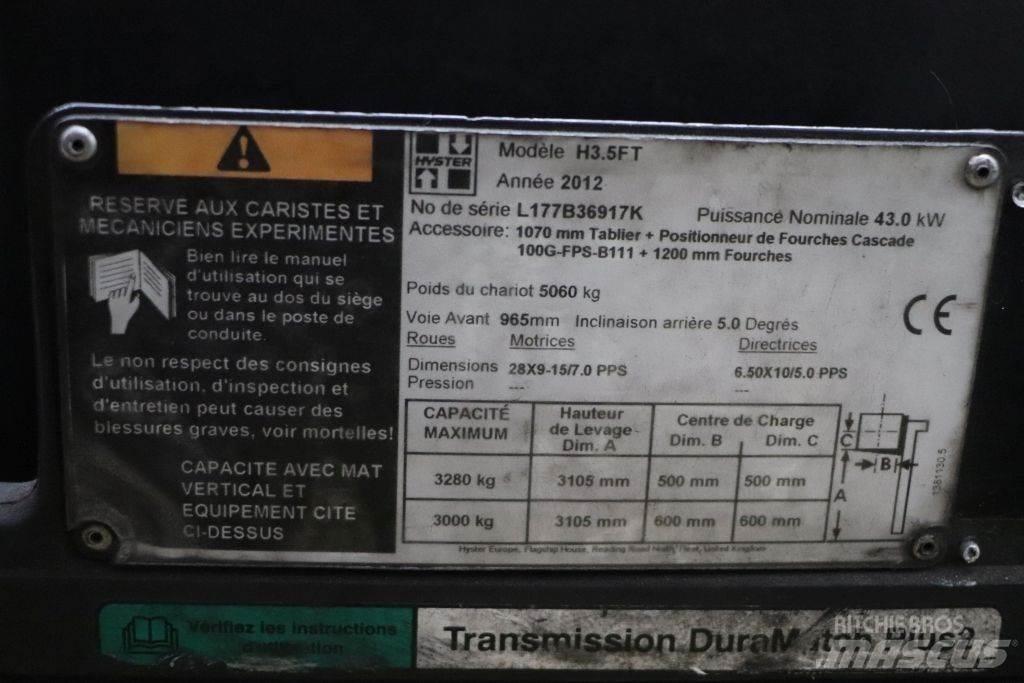 Hyster H3.5FT Diesel heftrucks
