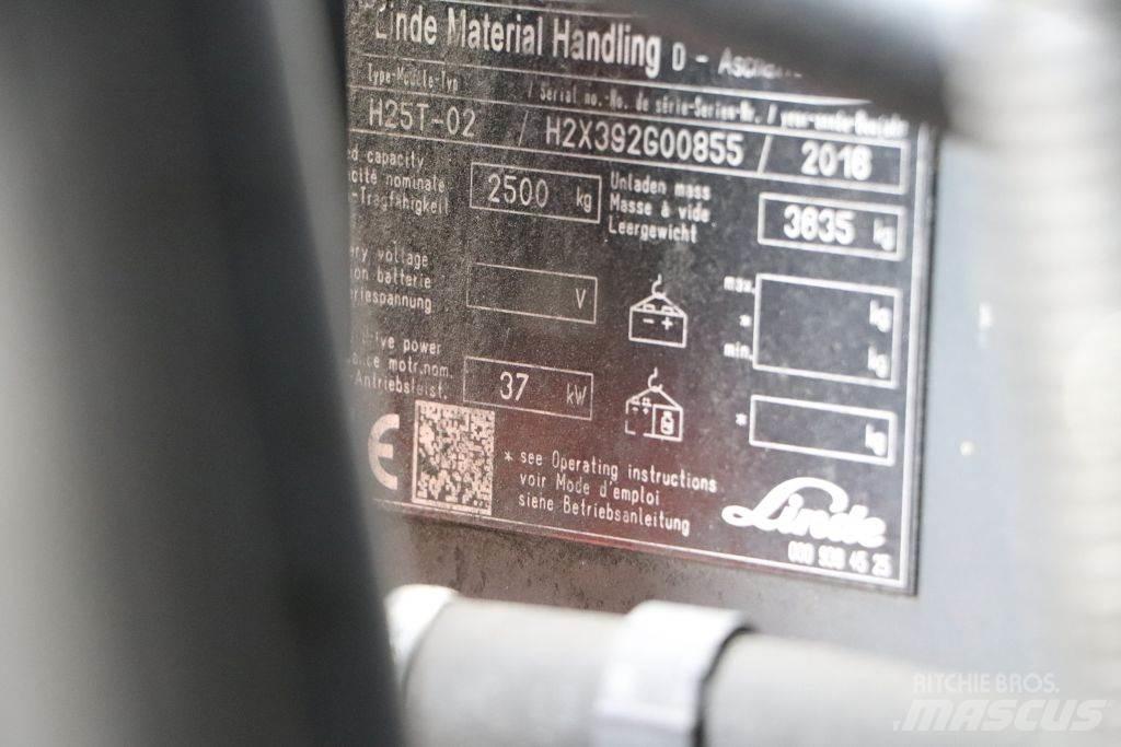 Linde H25T-02 LPG heftrucks
