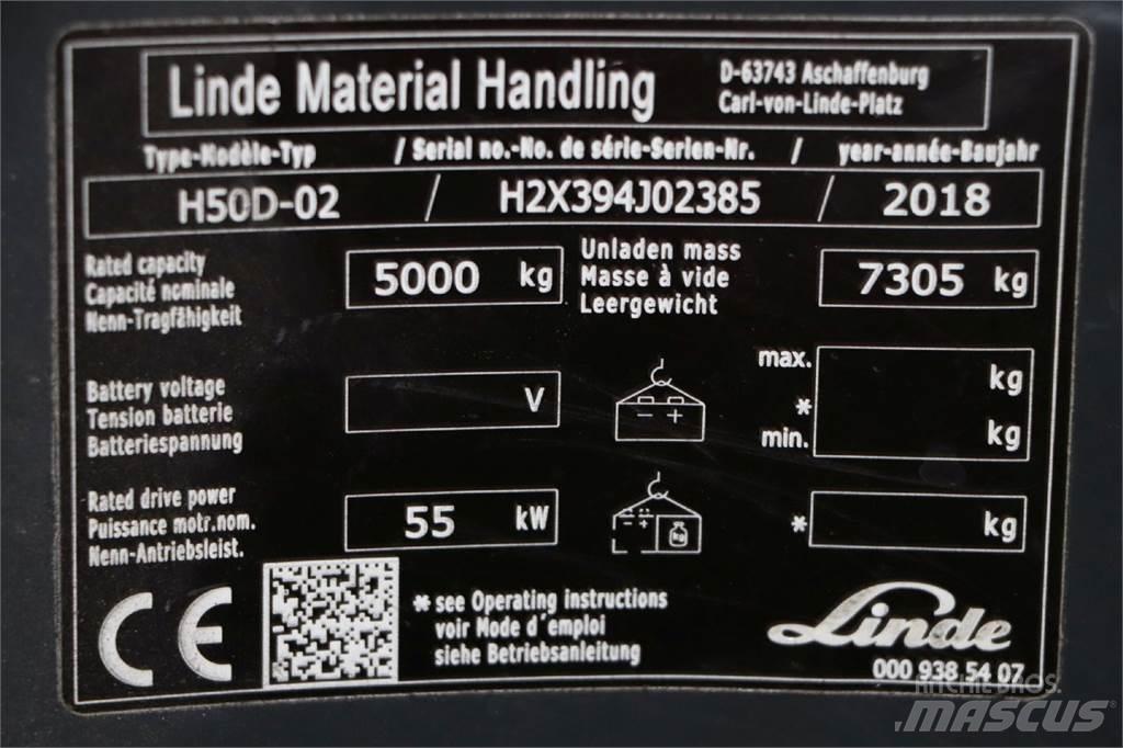 Linde H50D-02 Diesel heftrucks