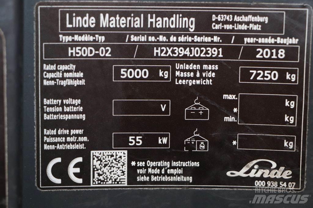 Linde H50D-02 Diesel heftrucks