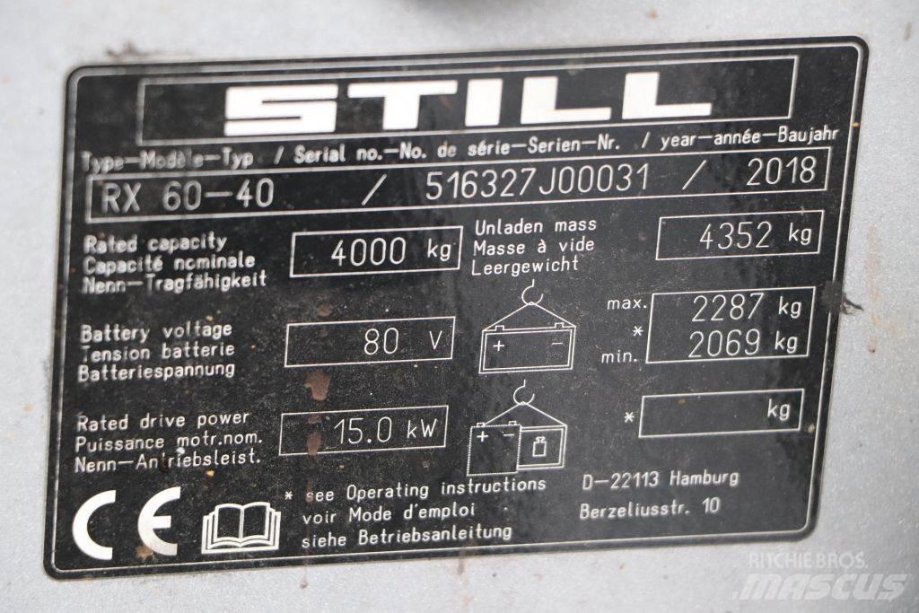 Still RX60-40 Elektrische heftrucks