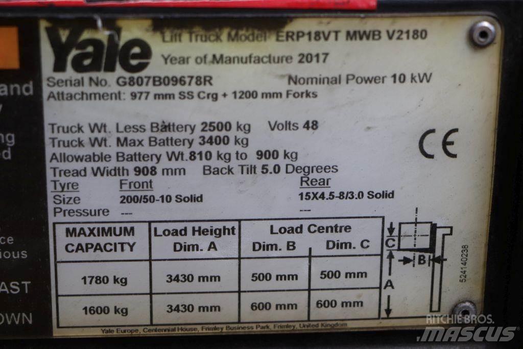 Yale ERP18VT Elektrische heftrucks