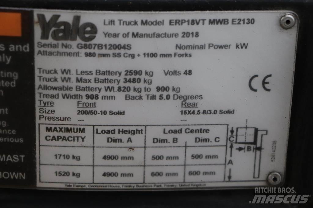 Yale ERP18VT Elektrische heftrucks