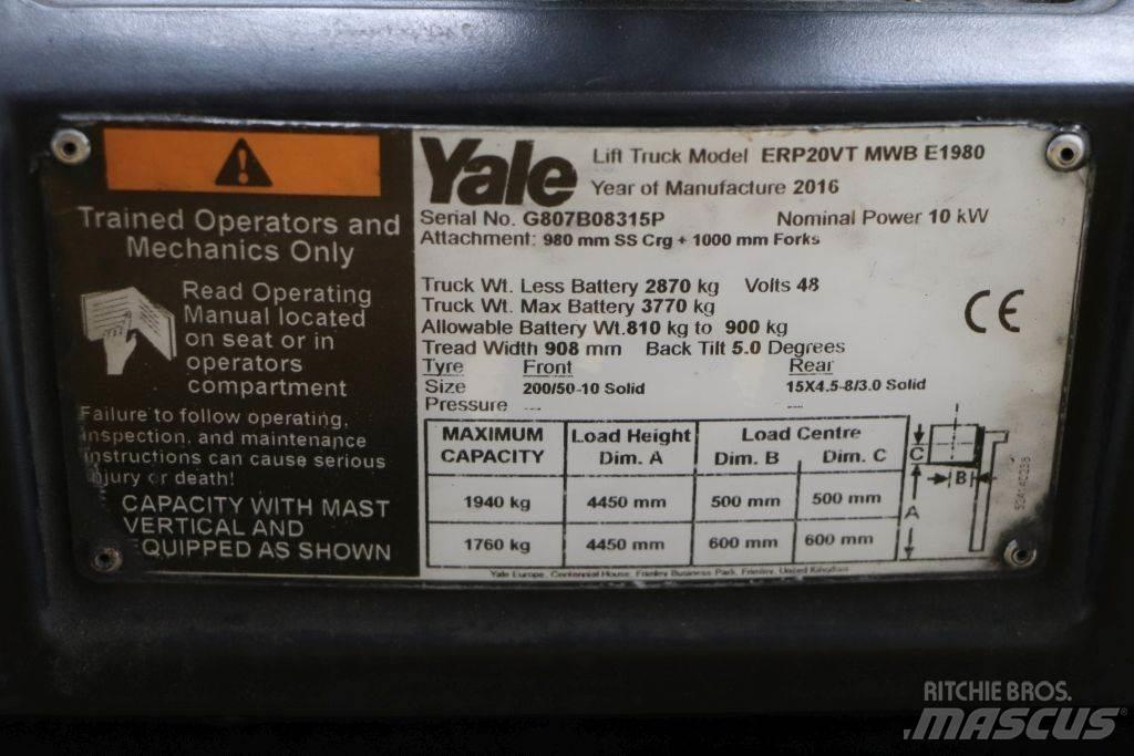 Yale ERP20VT Elektrische heftrucks