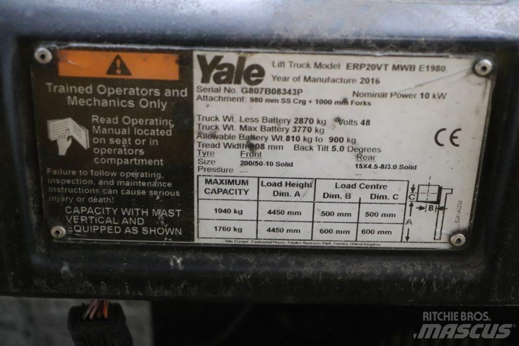 Yale ERP20VT Elektrische heftrucks