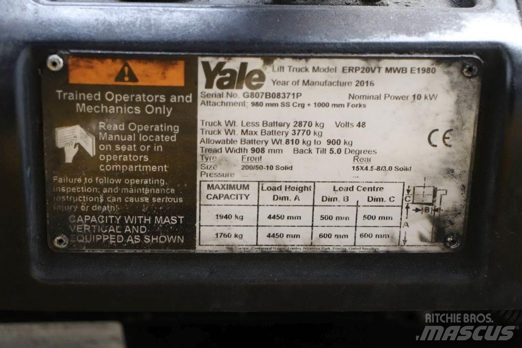 Yale ERP20VT Elektrische heftrucks