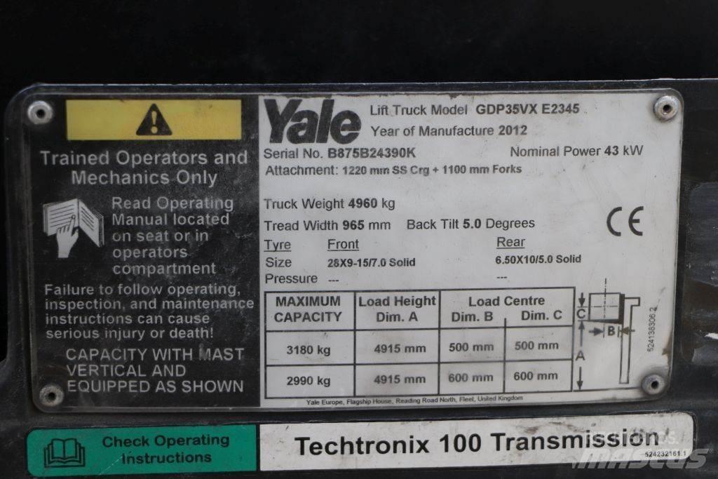 Yale GDP35VX Diesel heftrucks