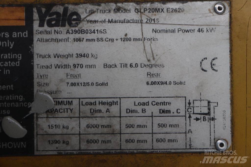 Yale GLP20MX LPG heftrucks