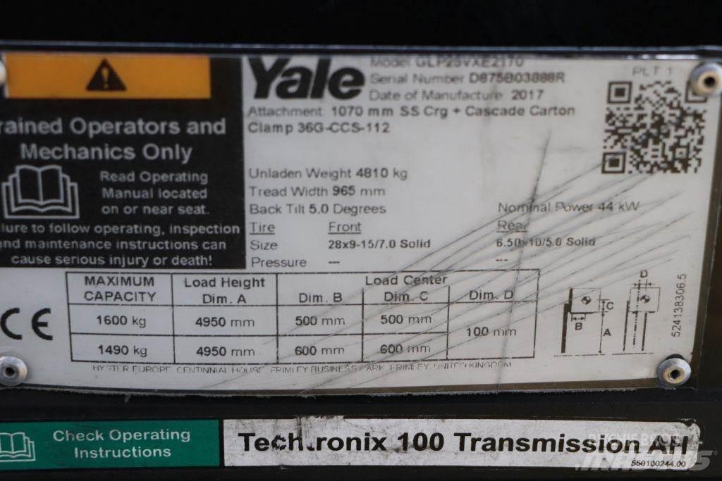 Yale GLP25VX LPG heftrucks