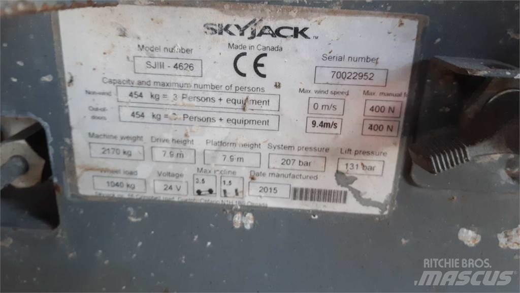SkyJack SJIII4626 Schaarhoogwerkers