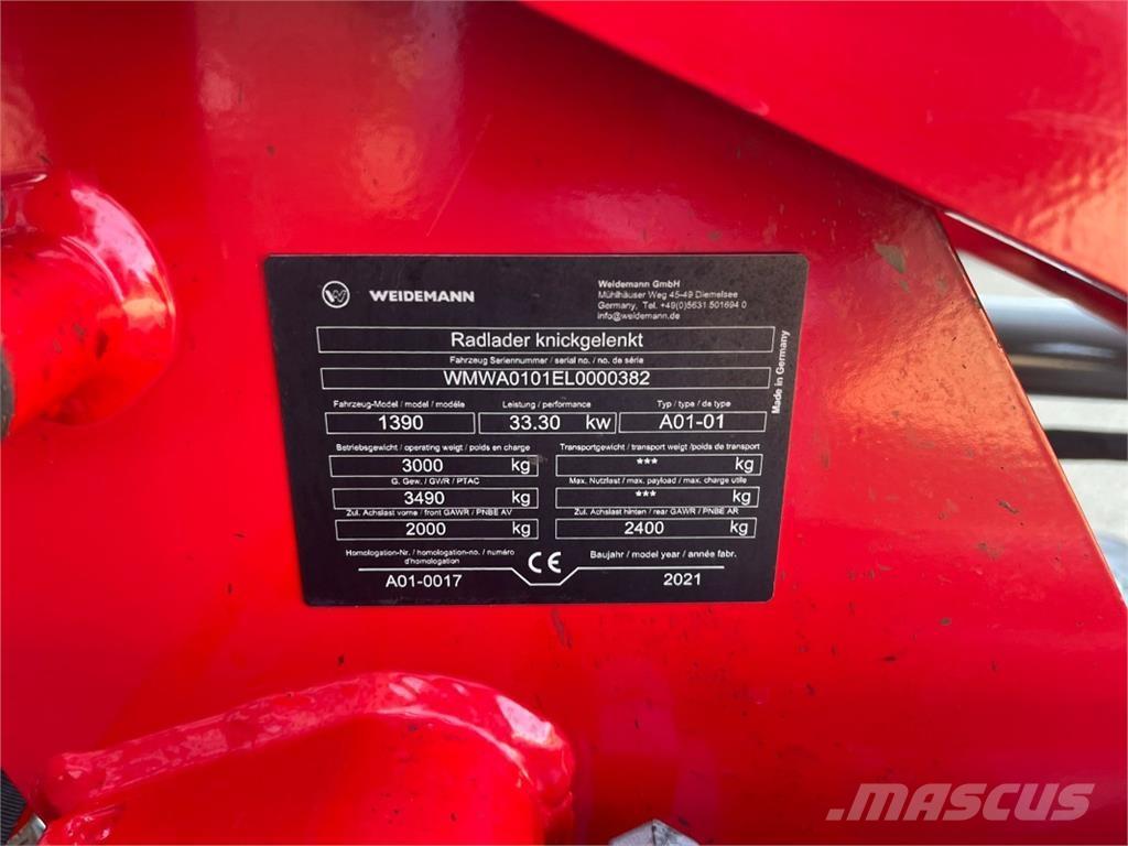 Weidemann 1390 Landbouw - overige