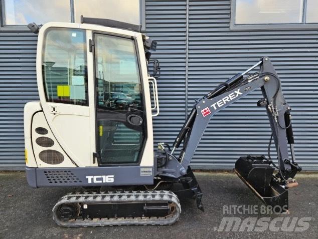 Terex tc16 Minigraafmachines < 7t
