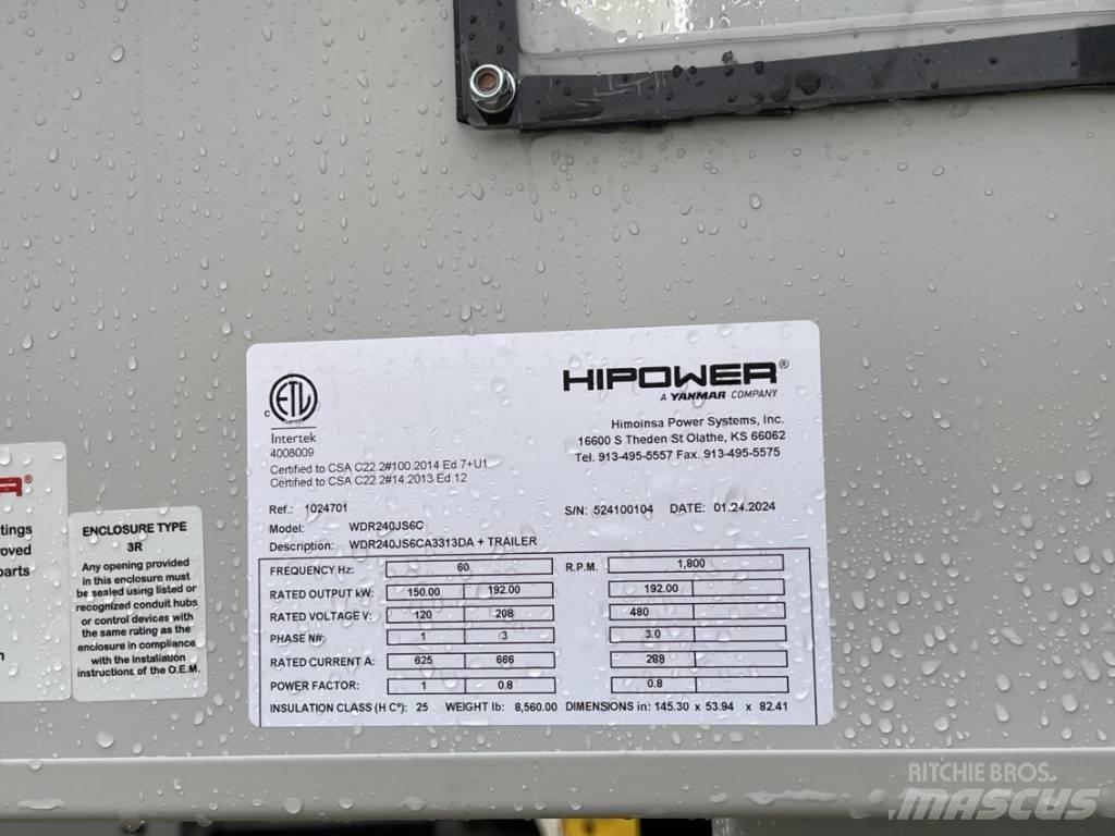 Hipower HRJW-240 Diesel generatoren