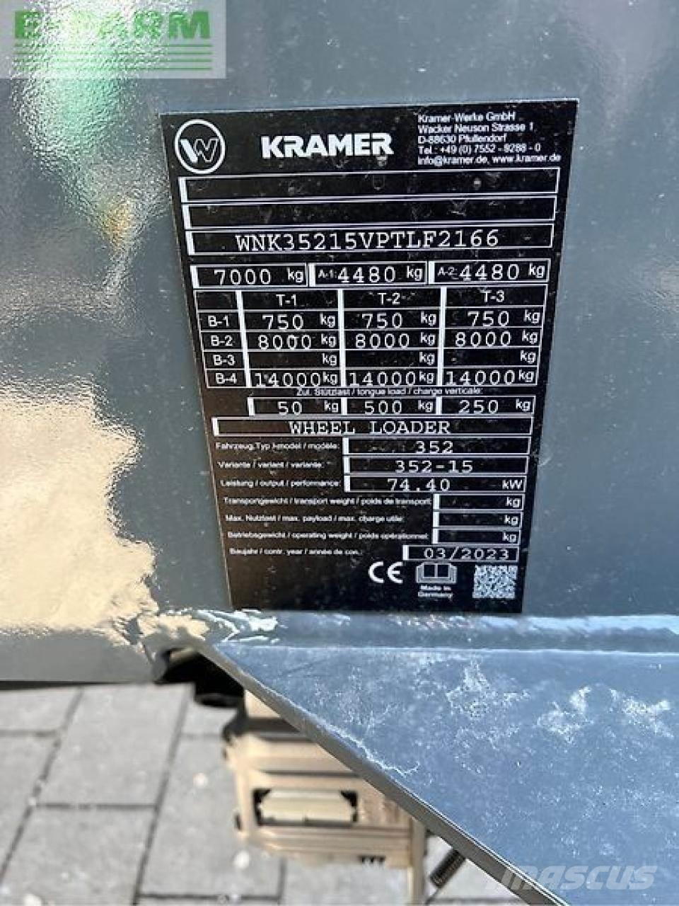 Kramer kl35.8t Verreikers voor landbouw