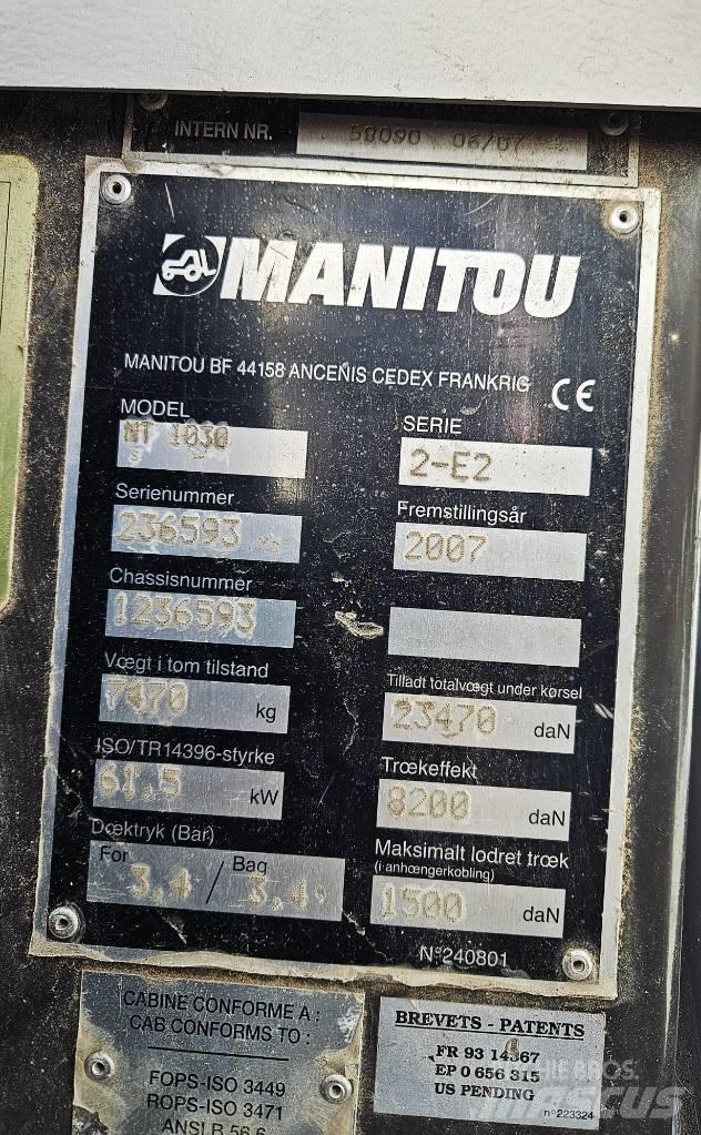 Manitou 1030 Verreikers