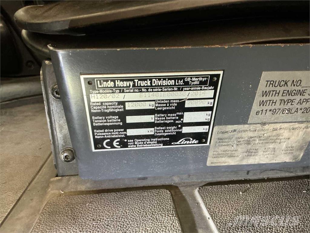 Linde H120D/1200 Diesel heftrucks