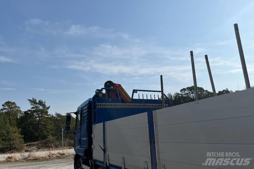 MAN TGM 18.290 Vlakke laadvloer met kraan