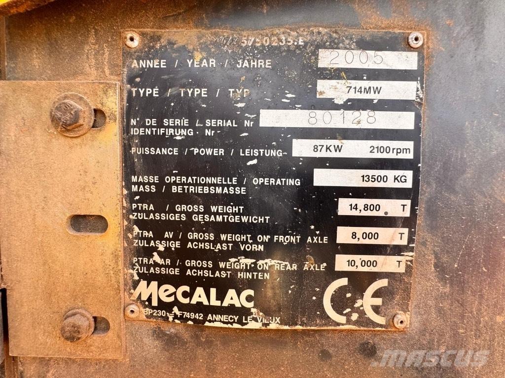 Mecalac 714 MW Wielgraafmachines