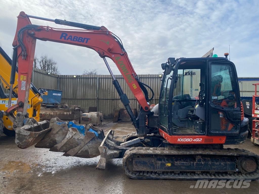 Kubota KX 080-4 Midigraafmachines 7t - 12t