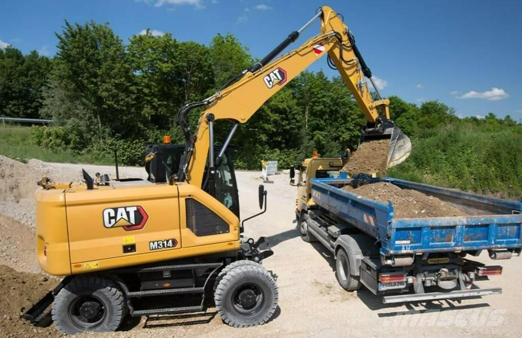 CAT M 314 UTHYRES Wielgraafmachines