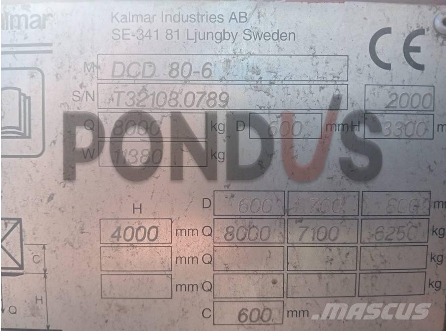 Kalmar DCD 80-6 Diesel heftrucks