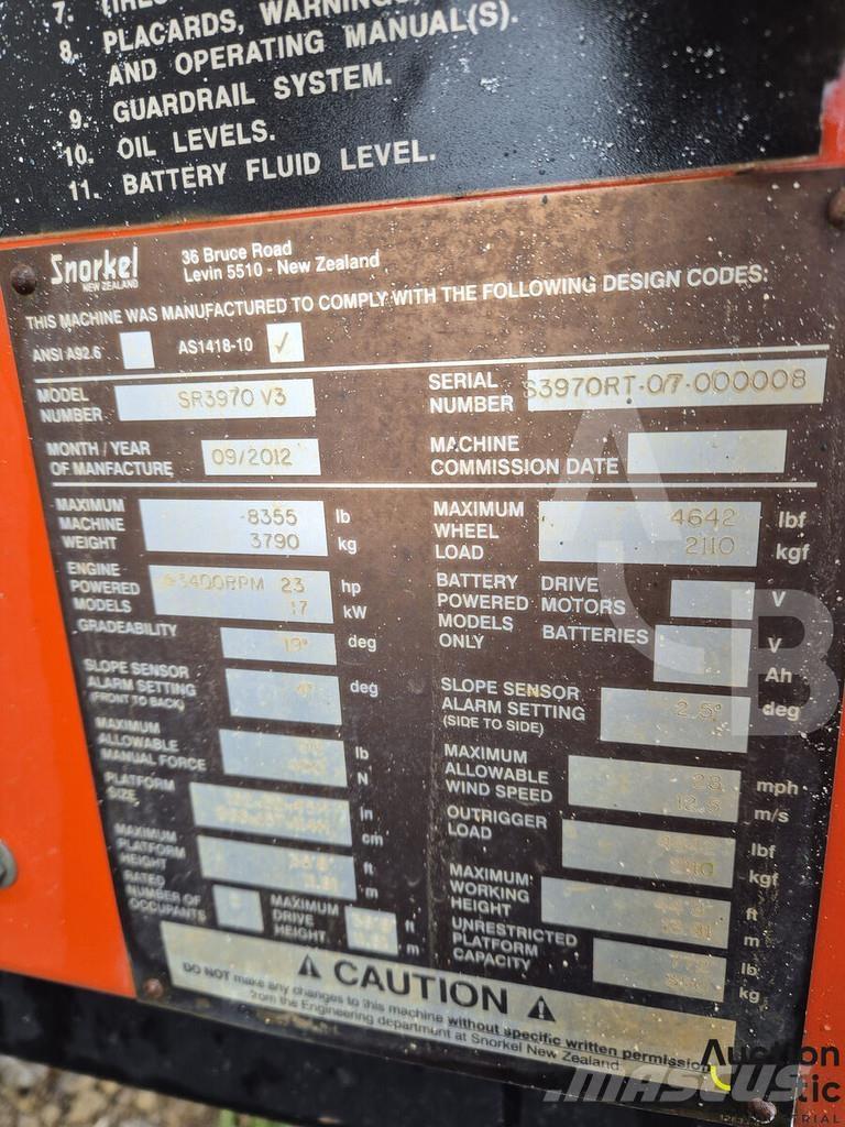 Snorkel S3970RT Schaarhoogwerkers