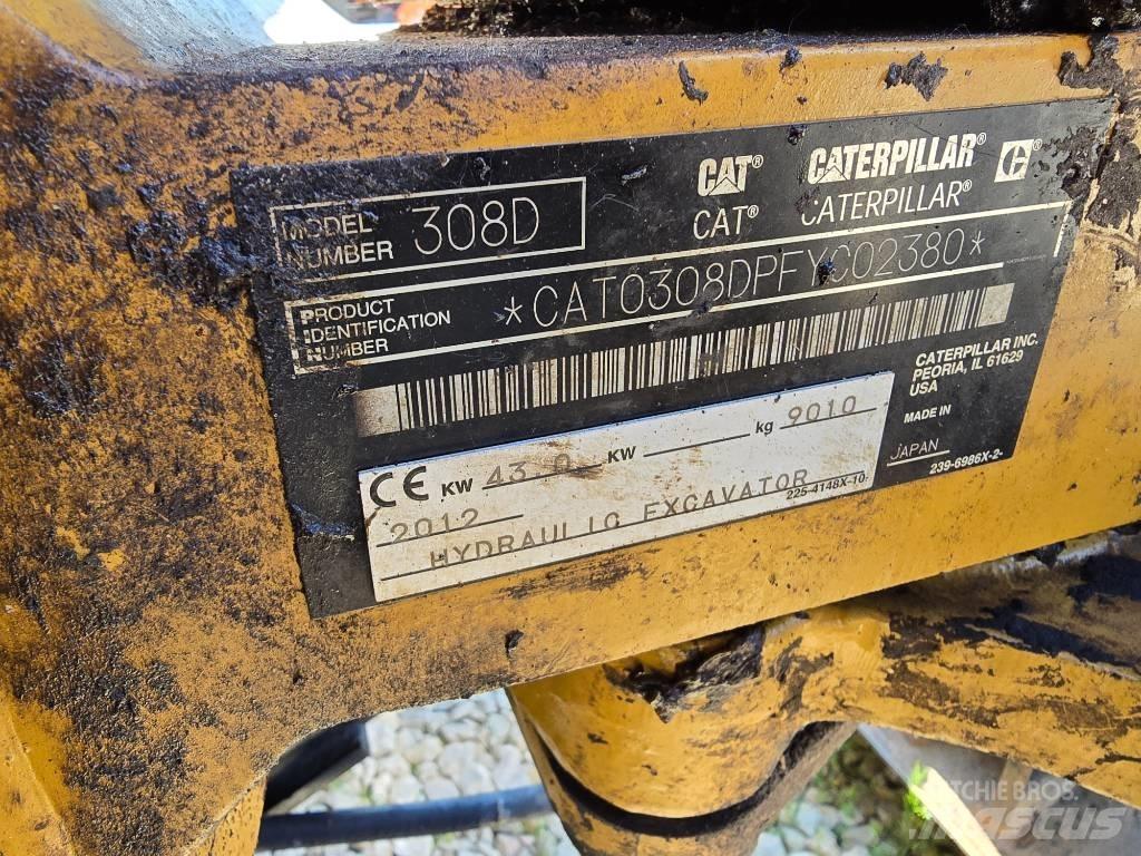 CAT 308 D Midigraafmachines 7t - 12t