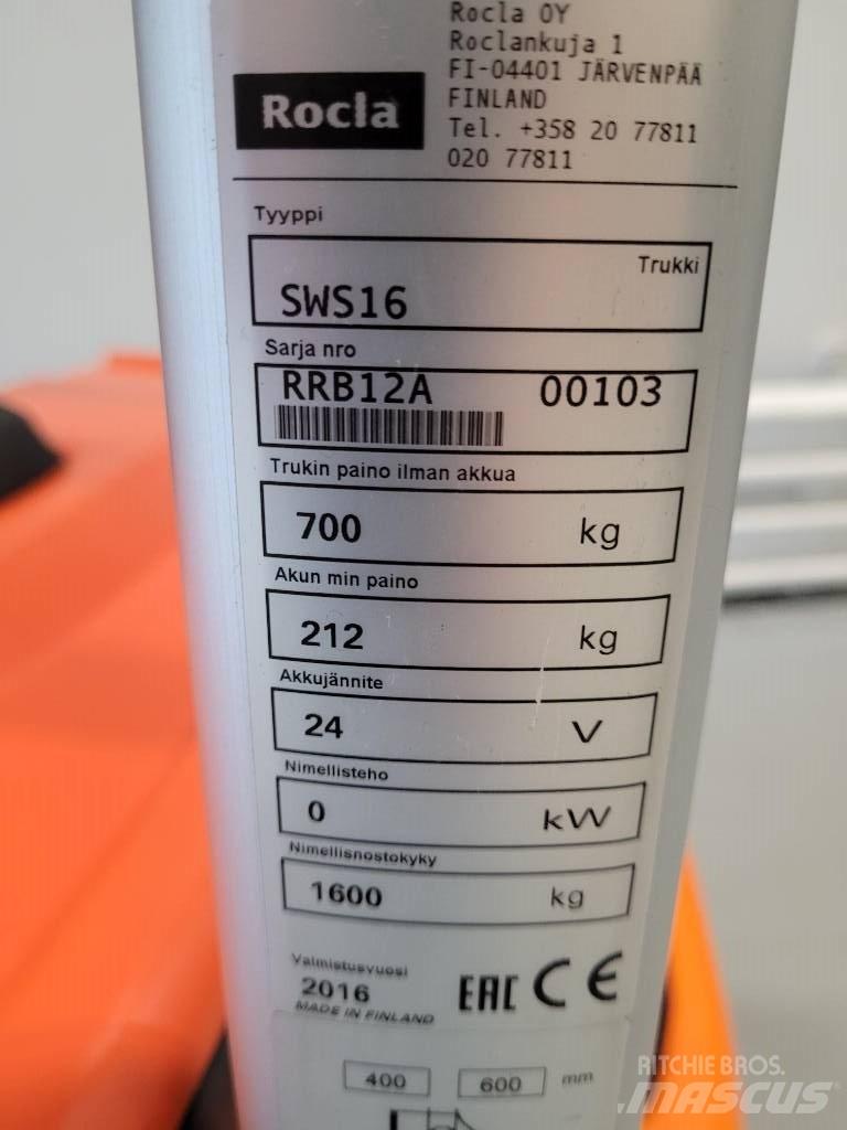 Rocla SWS 16 Stapelaar meeloop
