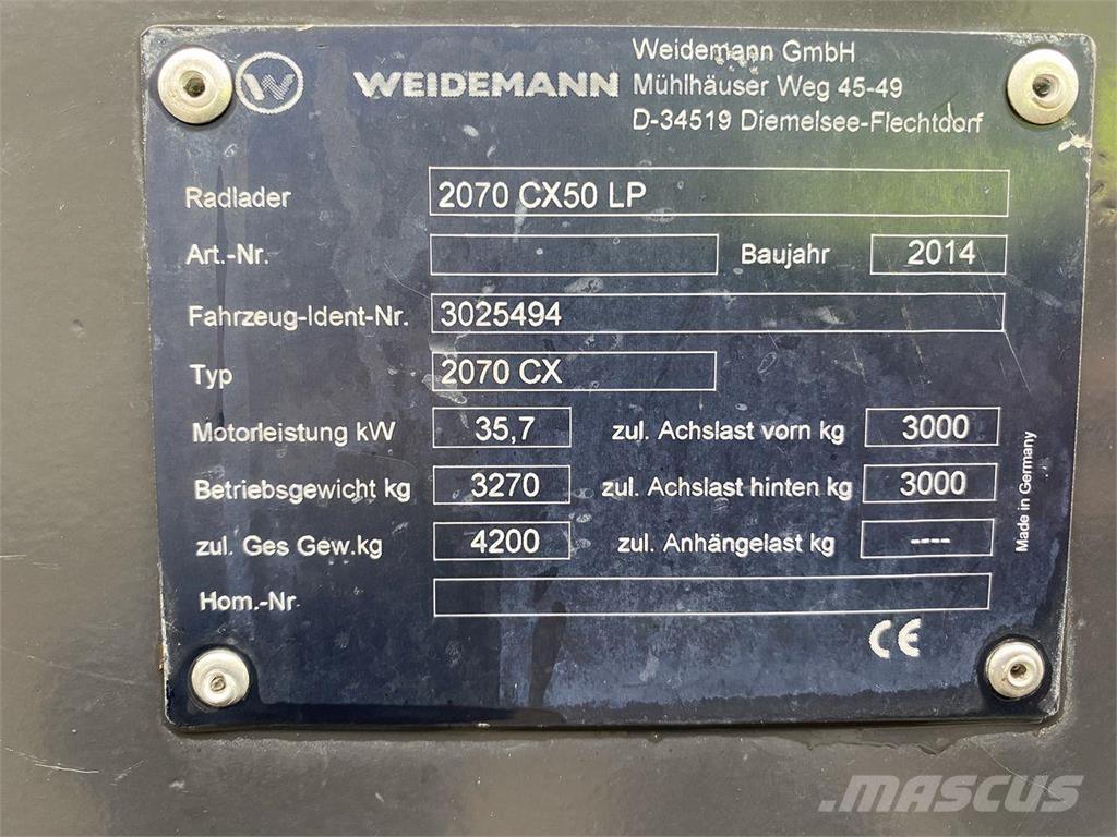 Weidemann 2070 Knik- en schrankladers