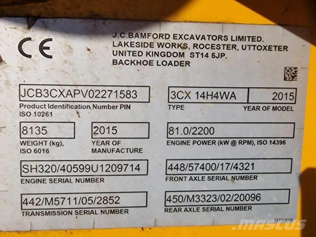 JCB 3 CX ECO Graaf-laadcombinaties