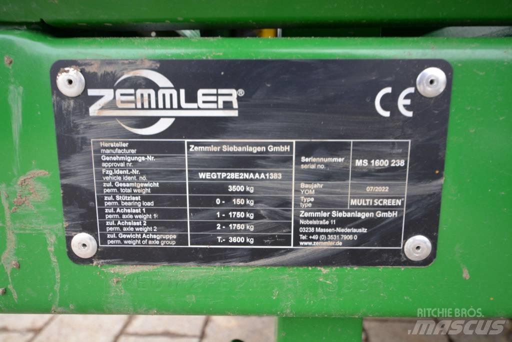 Zemmler MS 1600 Mobiele zeefinstallaties