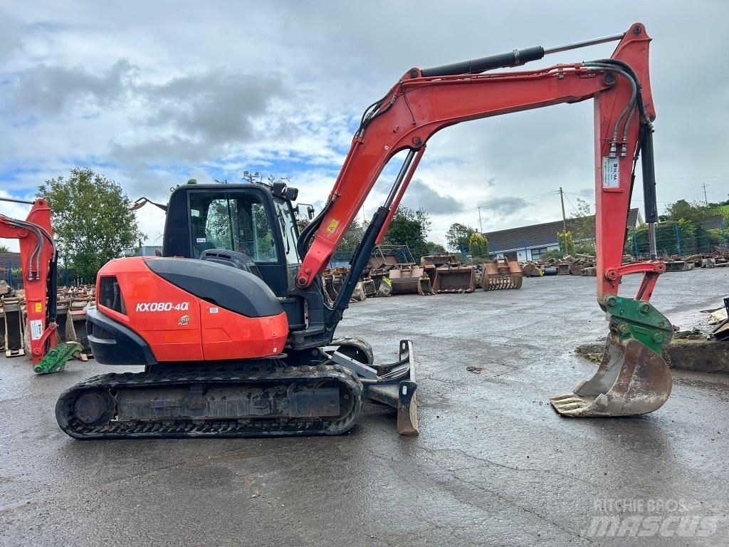 Kubota KX080-4 Midigraafmachines 7t - 12t