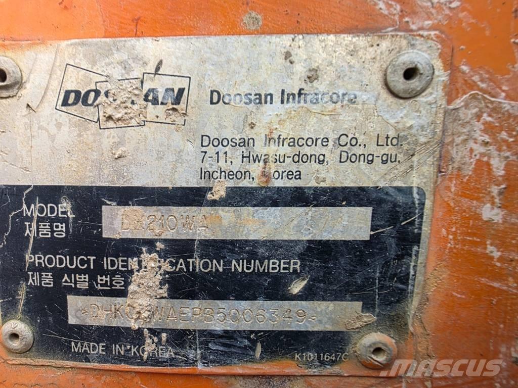 Doosan DX 210 W Wielgraafmachines
