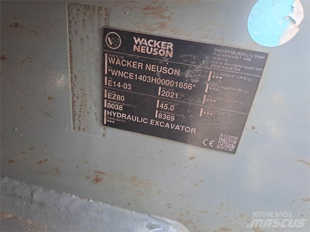 Wacker Neuson EZ80 Rupsgraafmachines
