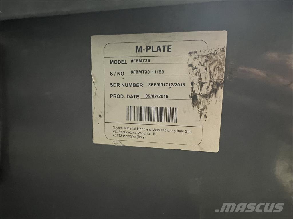 Toyota 8FBMT30 Elektrische heftrucks