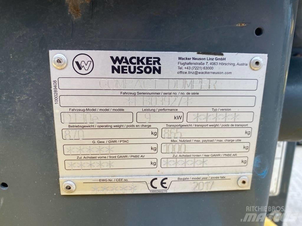 Wacker Neuson DT10e Rupsdumpers