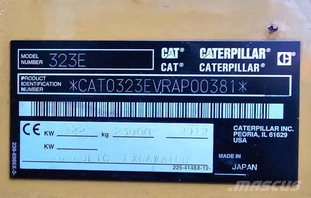CAT 323 EL Rupsgraafmachines