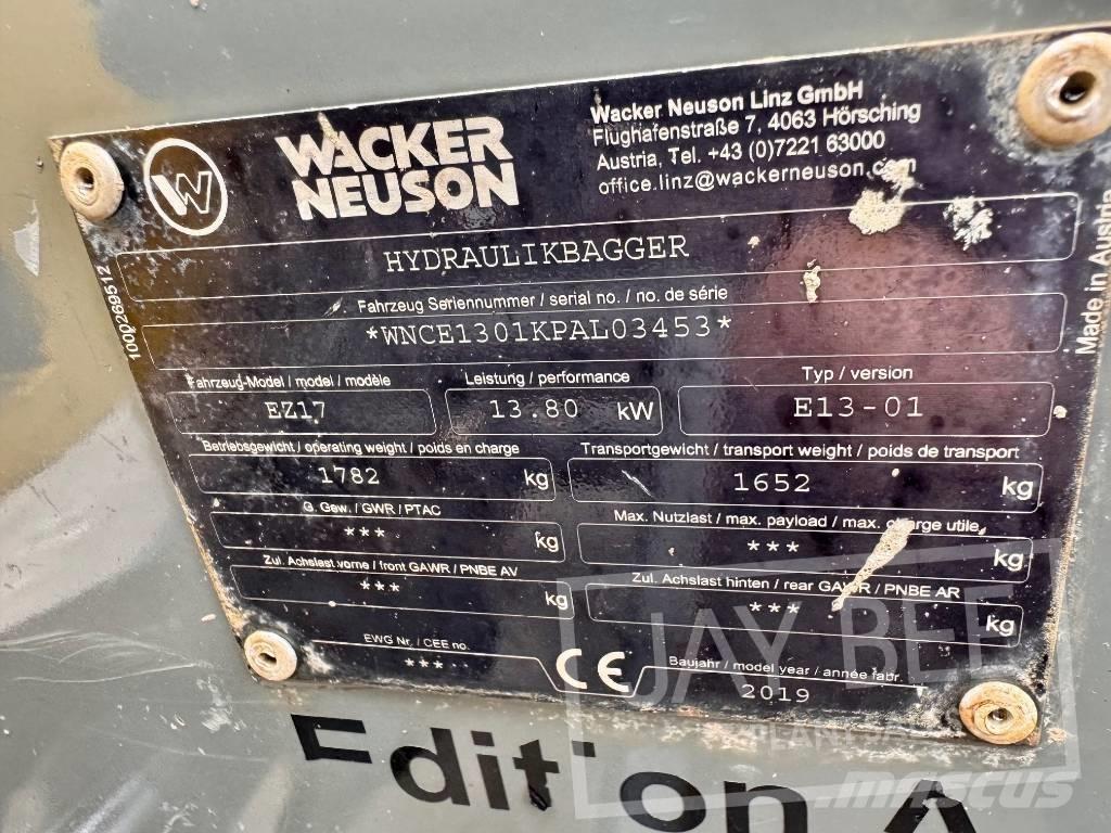 Wacker Neuson EZ 17 Minigraafmachines < 7t